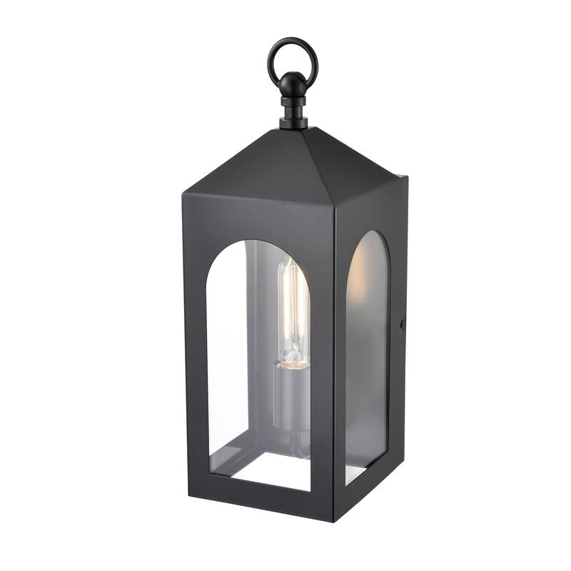 Millennium Lighting Bratton 1 Light Outdoor Wall Sconce in Powder Coat Black