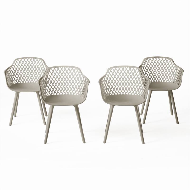 Christopher Knight Home Poppy Outdoor Modern Dining Chair (Set of 2)