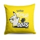 preview thumbnail 3 of 29, Pokemon 18 Inch Throw Pillow 18x18 inches - Pikachu 0025