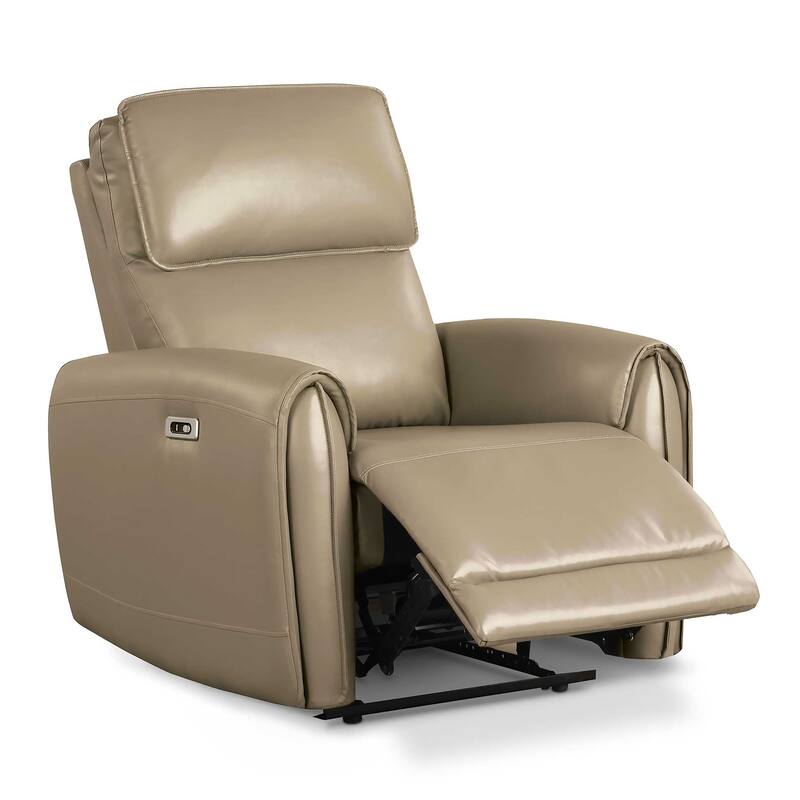 Furniture of America Elente Modern 3-Piece Faux Leather Power Recline Sofa Set with USB Ports