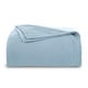 preview thumbnail 59 of 76, Microfleece Blanket Soft, Lightweight, Plush All-Season Throw Full - Queen - Light Blue
