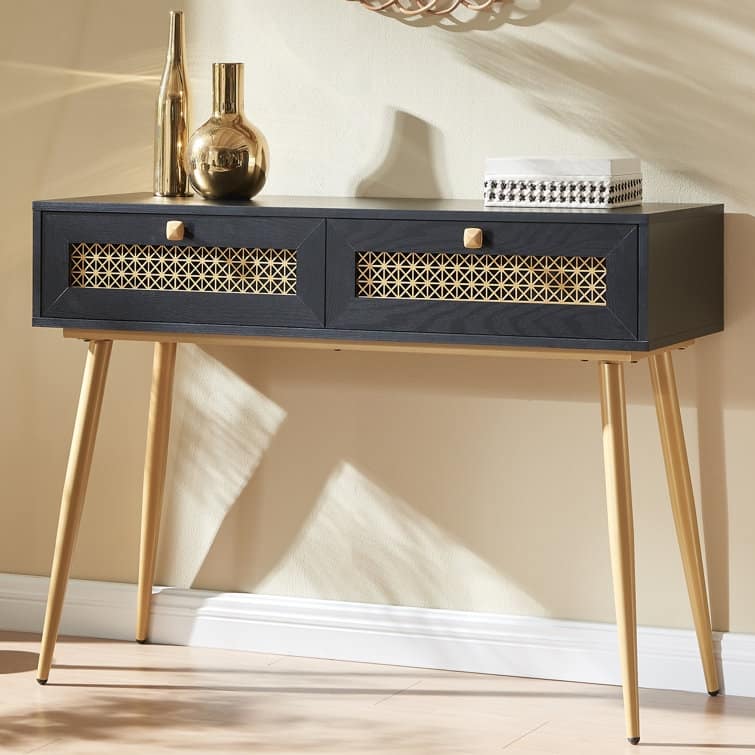 41.9'' Wood 2-Drawer Entryway Console Table