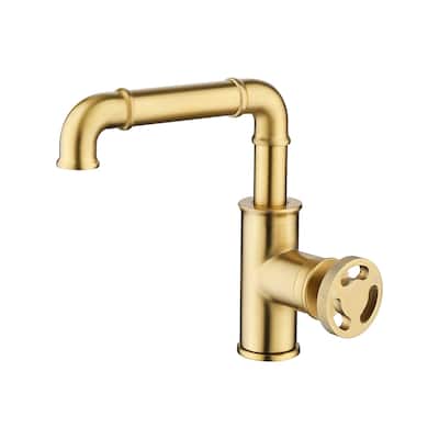 Rbrohant Bathroom Sink Faucet Single Hole Mixer Taps Countertop Faucet