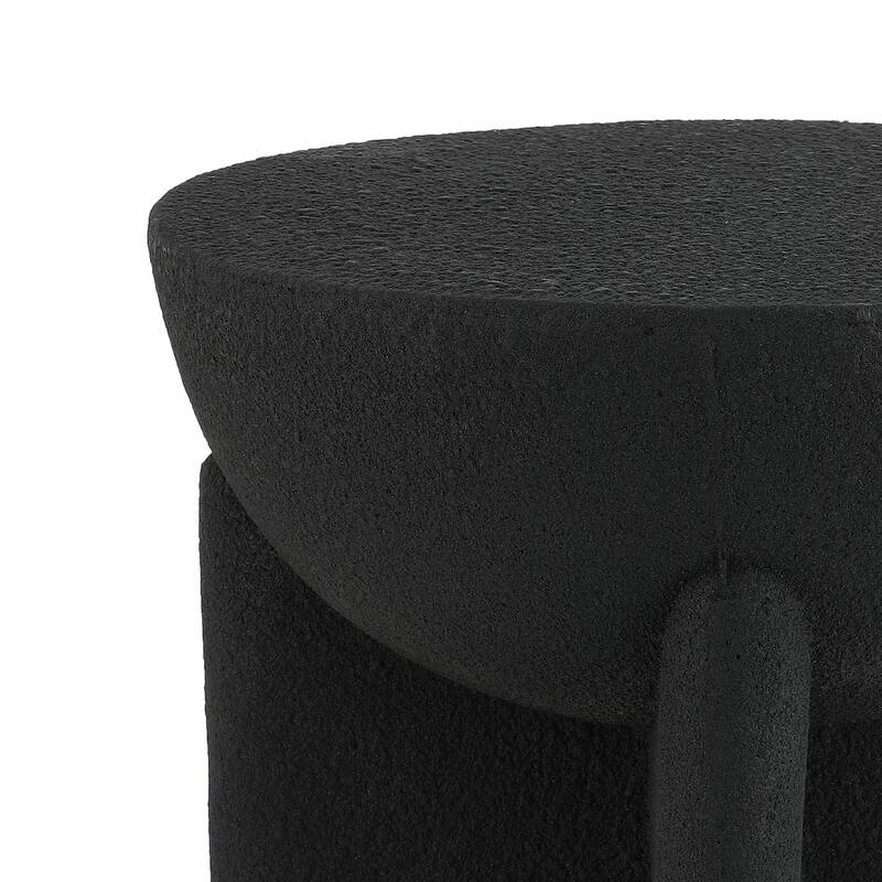 Sage 16.25" Minimalist Modern Drum Accent Table , by JONATHAN Y