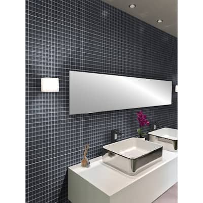 Apollo tile 12" x 12" Colorway Glossy Coin Gray Glass Tile (9.67 sq ft/case) - 10 Pack
