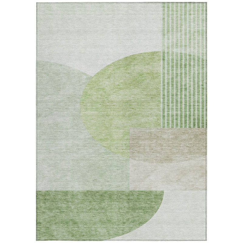 HomeRoots Geometric Transitional Rectangle Outdoor Rug