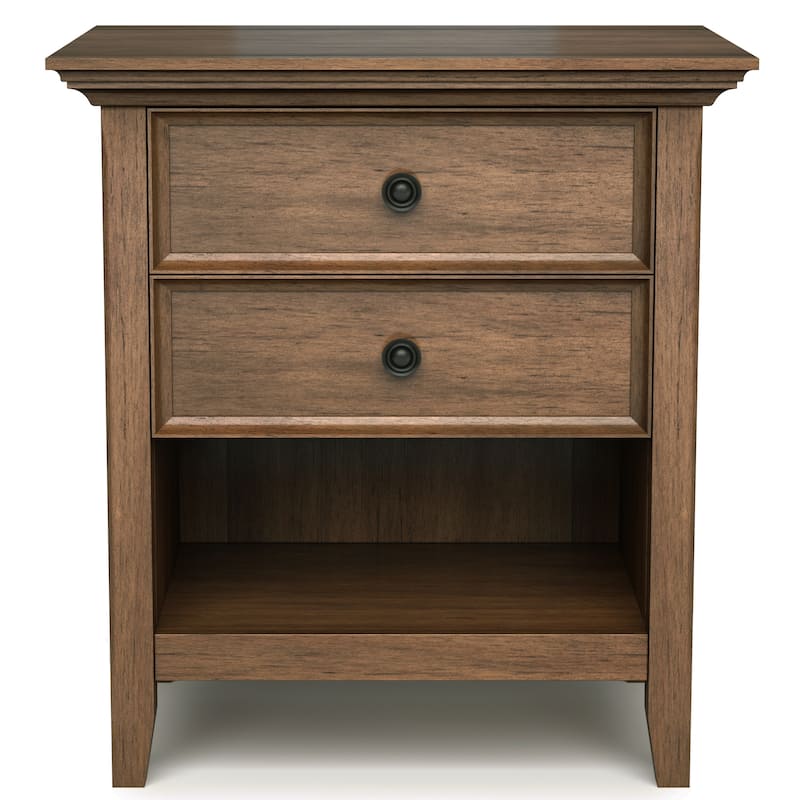 WYNDENHALL Halifax SOLID WOOD 24 inch Wide Bedside Nightstand Table
