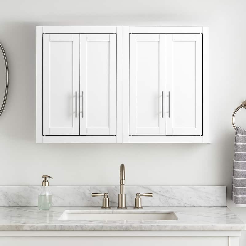 Crosley Savannah 2Pc Wall Storage Cabinet White