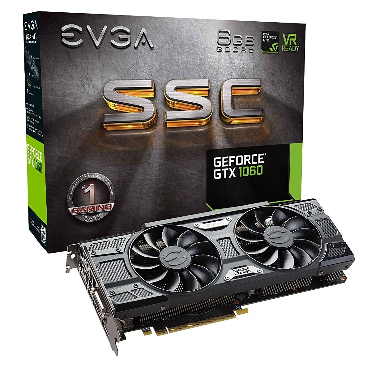 Shop Evga Geforce Gtx 1060 6gb Ssc Gaming Acx 3 0 6gb Gddr5 Led Dx12 Osd Support Overstock 17674911