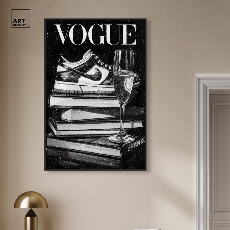 Sneaker Glitz and Glam Cover Canvas by Art Remedy