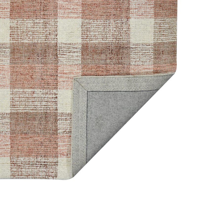 Tennessee Tartan Plaid Hand-Tufted Wool Rug