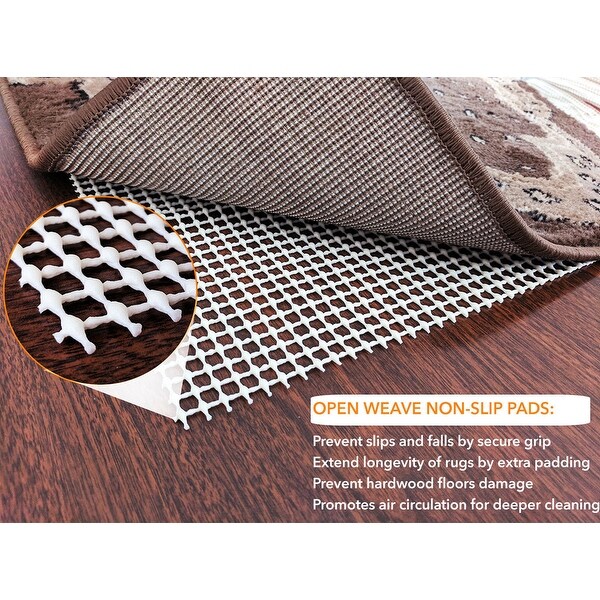 Rug Pad Non Skid Gripper With Non Slip Padding For Area Rugs Runners Doormats