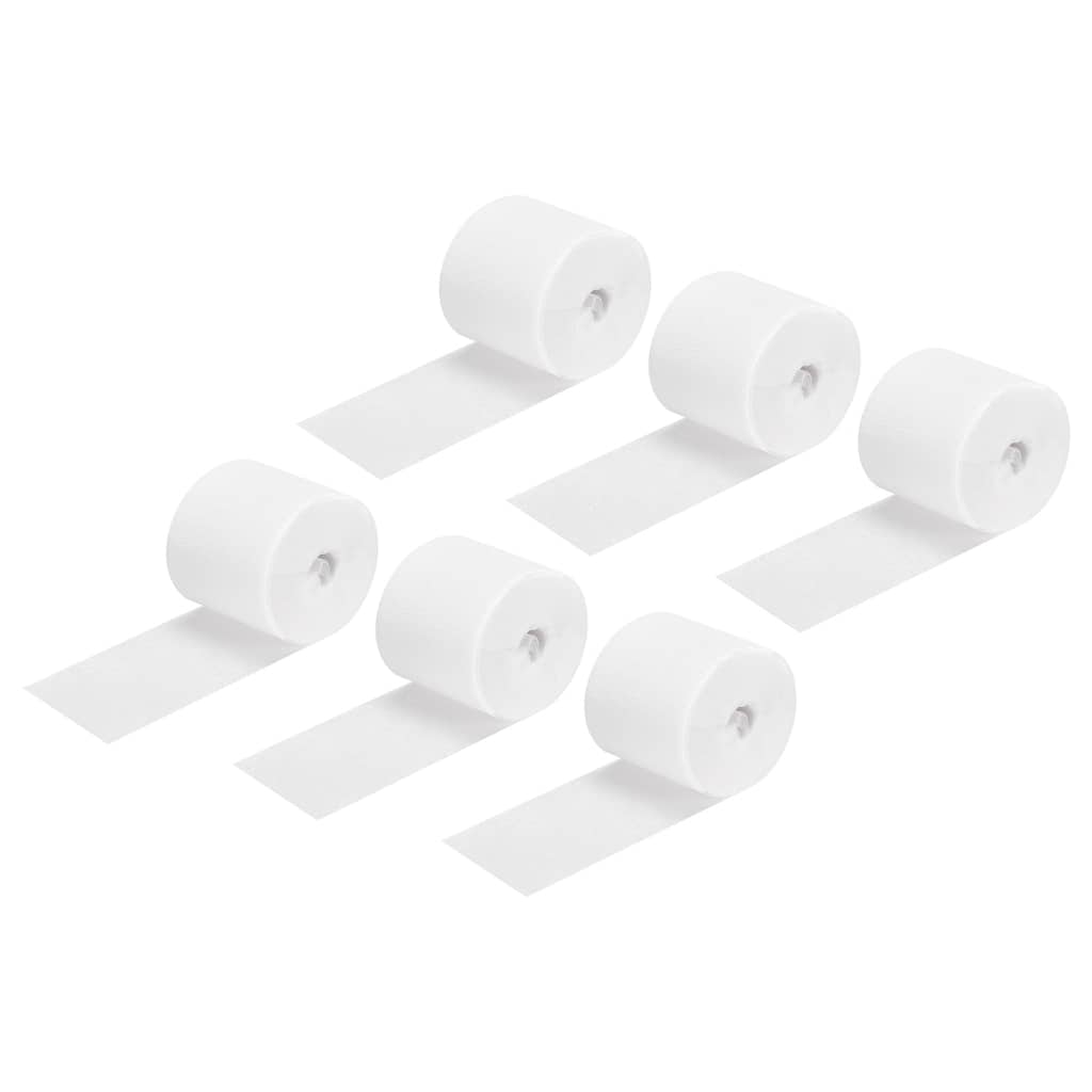 6pcs Crepe Paper Streamer 32ft Long 1.37 Inch Wide for Party Ornament