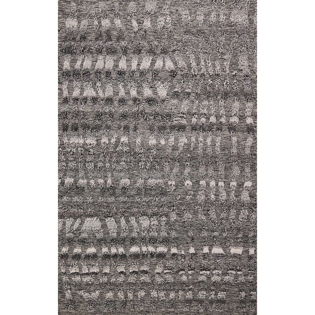 Abstract Moroccan Oriental Area Rug Handmade Wool Carpet - 5'1" x 8'0"