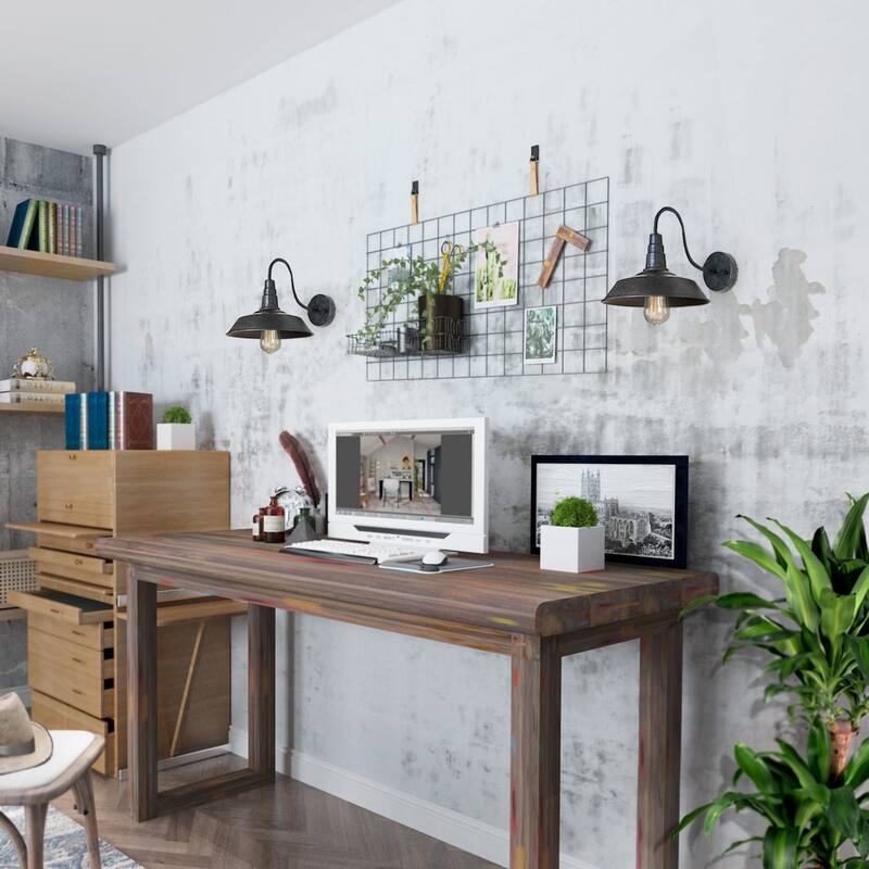 Farmhouse Farmhouse 1-Light Wall Sconces Metal Barn Warehouse Lamps