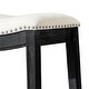 preview thumbnail 91 of 98, Maven Lane 31" Adrien Saddle Kitchen Bar Height Stool - N/A