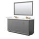 Option Dark Gray / Giotto Quartz Top / Satin Bronze