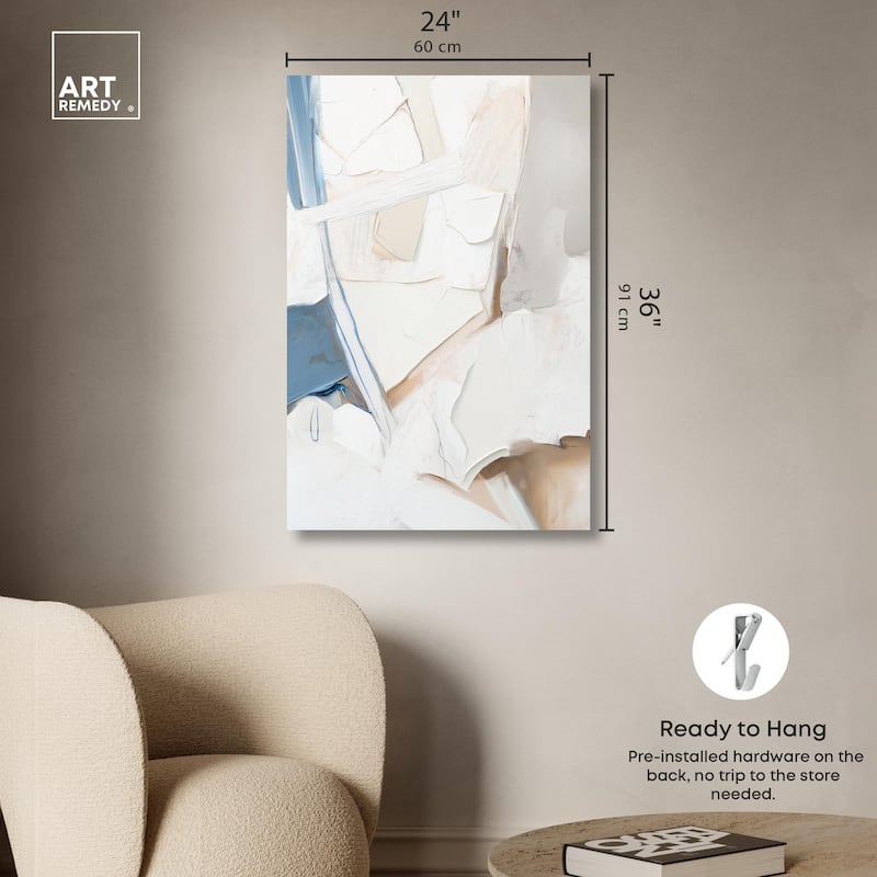 Bone and Beige I Canvas by Art Remedy, Gallery Wrapped