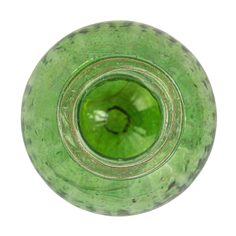 Various Embossed Reclaimed Glass Vases, Set of 4