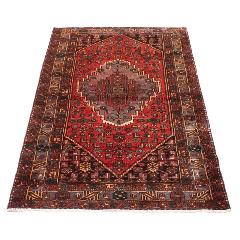 ECARPETGALLERY Hand-knotted Andelz Red Wool Rug - 4'9 x 8'5