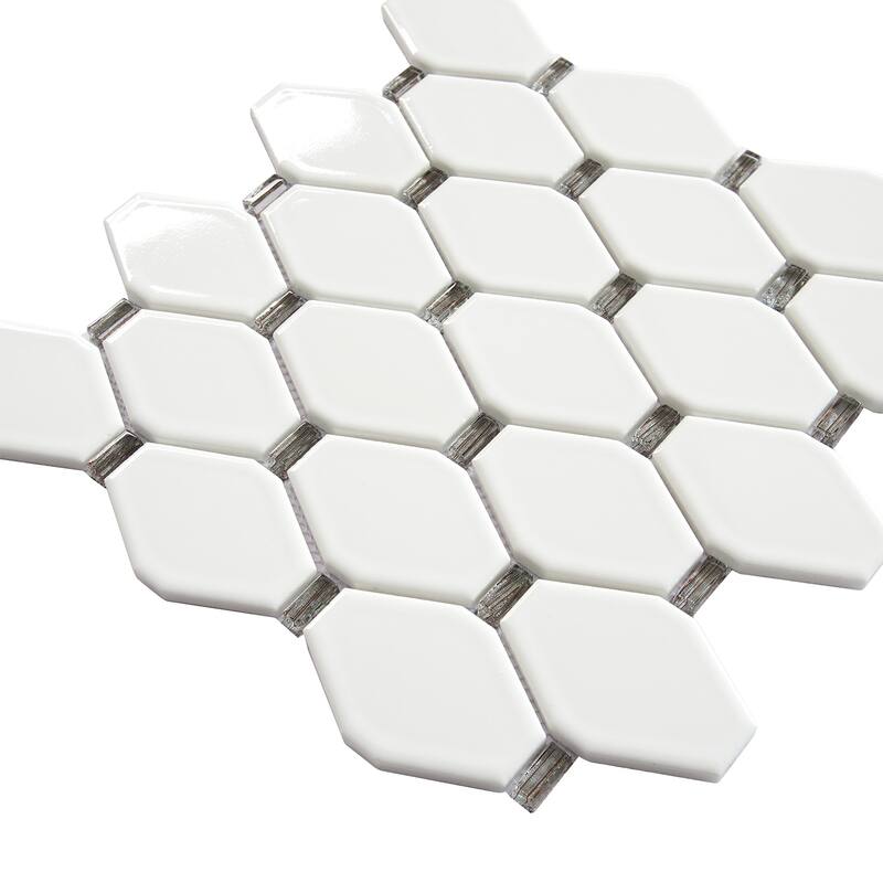 Altair Badajoz Honeycomb Glass Mosaic Floor and Wall Tile