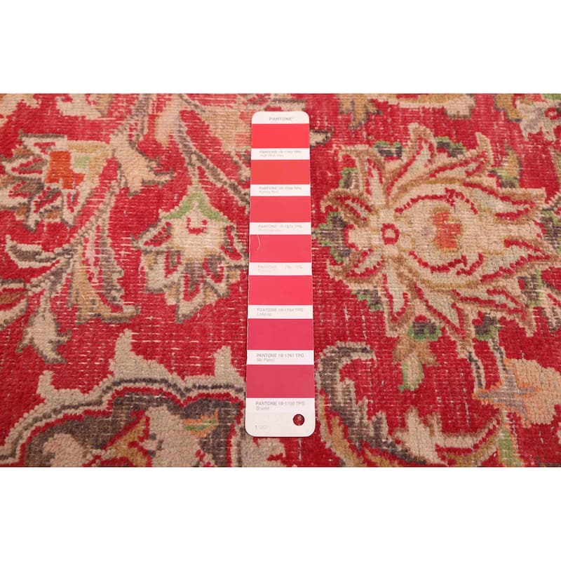 ECARPETGALLERY Hand-knotted Antalya Vintage Red Wool Rug - 9'7 x 12'4