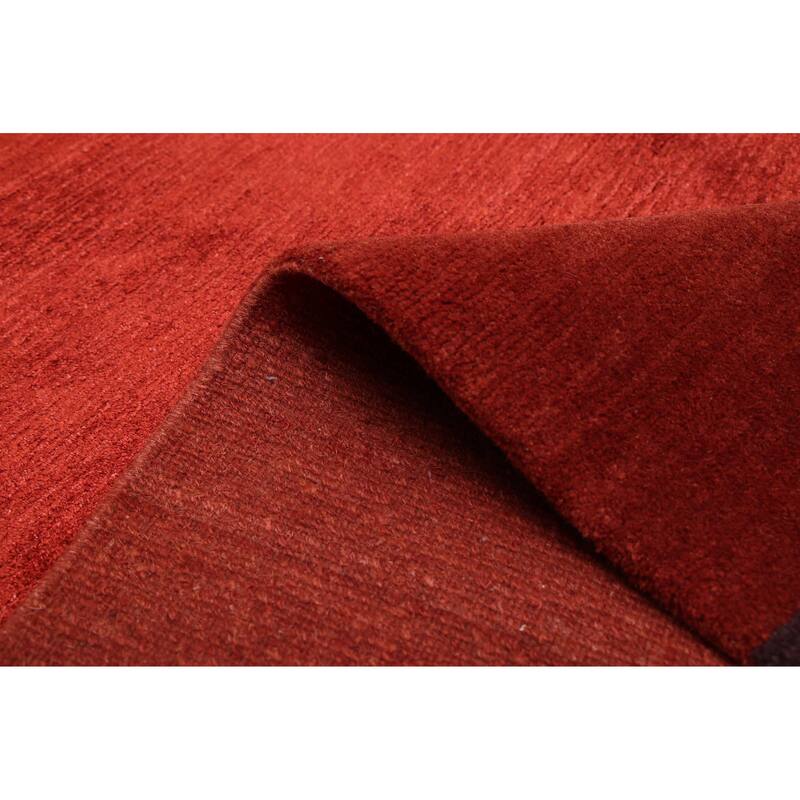 ECARPETGALLERY Hand-knotted Opulence Red Silk, Wool Rug - 8'0 x 10'0