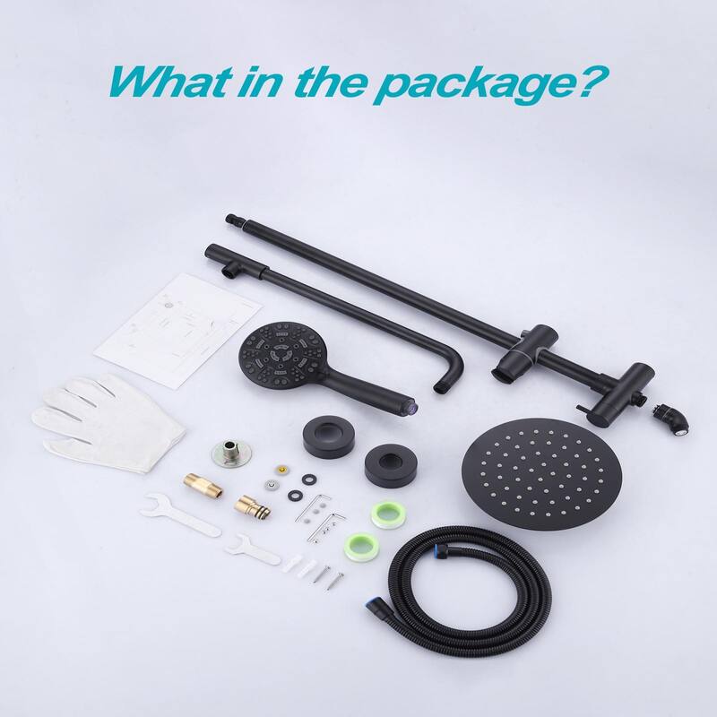 WOWOW Single Handle 7 Spray Patterns Shower Faucet Systerm