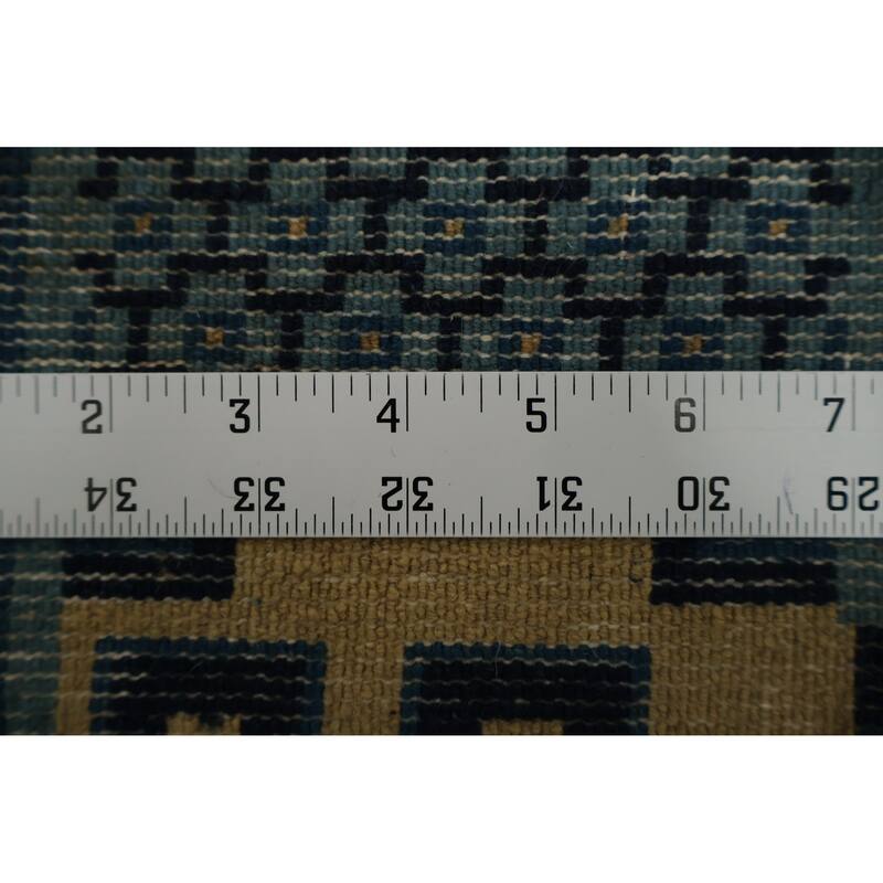 Hand Knotted Oriental 100% Wool Carpet Traditional Medallion Oranges & Rust Art Deco Area Rug - 8' 11'' X 6' 0''