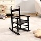 preview thumbnail 1 of 7, Children's Rocking Oak Chair- Indoor Or Outdoor -Suitable for kids-Durable ESP Espresso