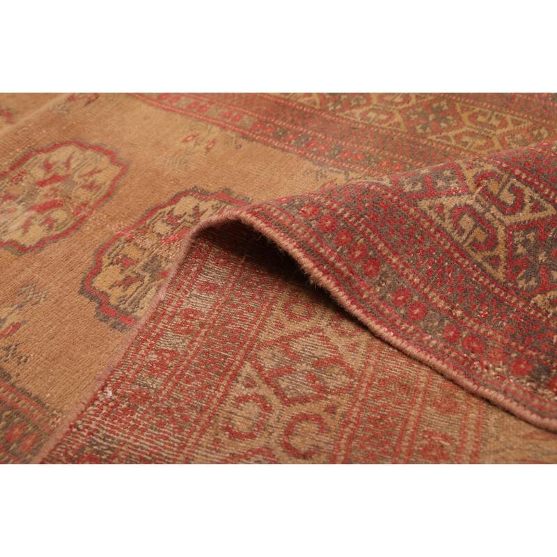 ECARPETGALLERY Hand-knotted Antalya Vintage Brown Wool Rug - 2'6 x 8'2