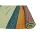 preview thumbnail 7 of 6, Hand-Woven Winchester Kilim Wait Ivory/Blue Runner - 2'11" x 12'9"