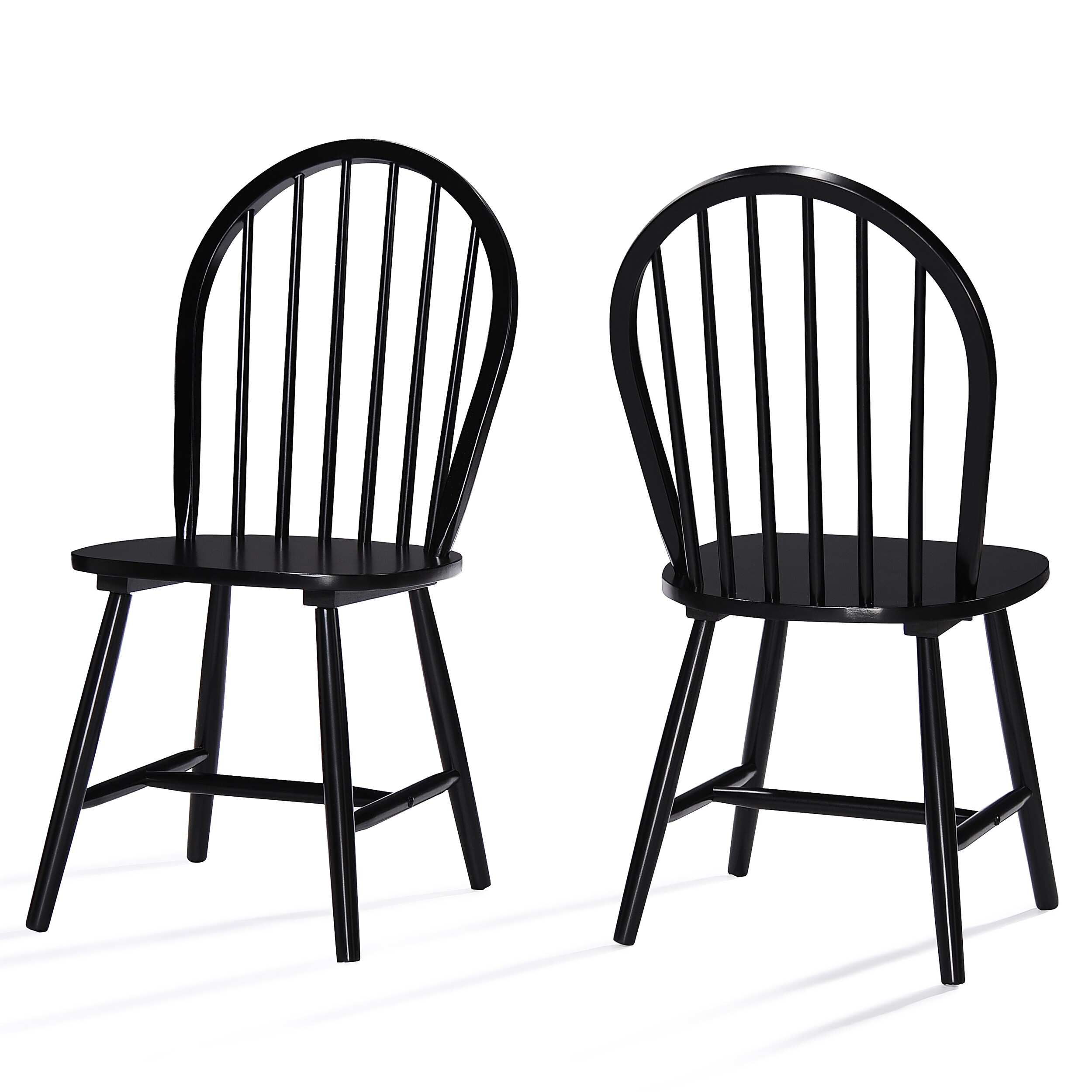 Declan Farmhouse Spindle Dining Chairs Set of 2 High Back-image