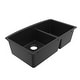 preview thumbnail 12 of 76, Karran Undermount Quartz Double Bowl Kitchen Sink