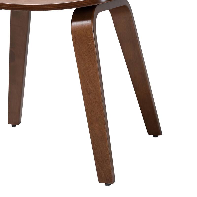 Billie Wood 5-Piece Dining Set - Bentwood Frame Table with Matching Chairs, Mid-Century Style Set for Dining Room