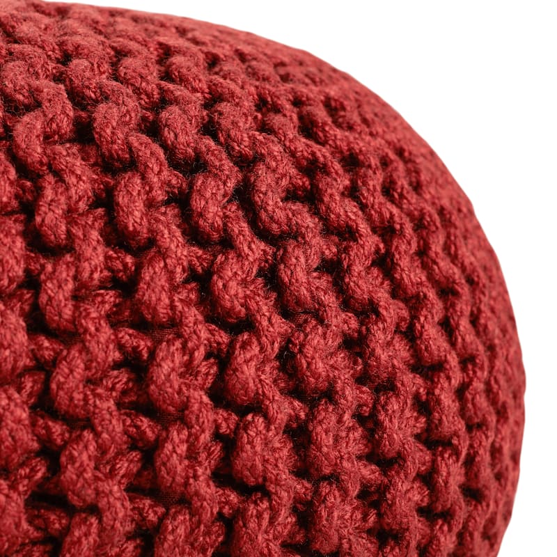 Asilah Indoor and Outdoor Round Pouf - 20"X20"X14"