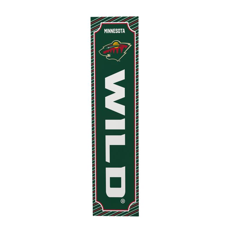 47" Double Sided Seasonal Porch Leaner, Minnesota Wild - 47" x 11.25"