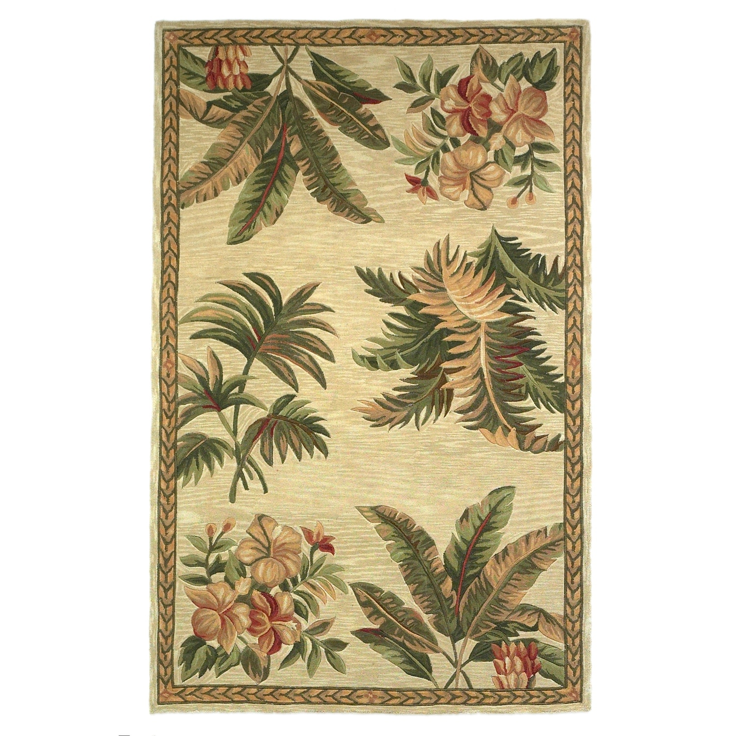 Domani Classics Mid-Century Tropics Hand-Tufted Wool Rug