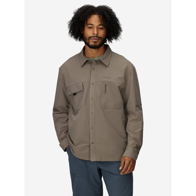 Marmot Men's AirExchange UPF 40 Overshirt - Chinchilla - L