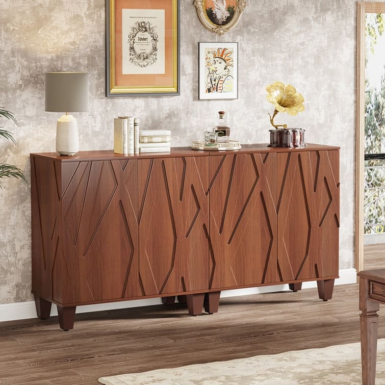 Large Sideboard Vintage Buffet Cabinet for Kitchen Dining Room