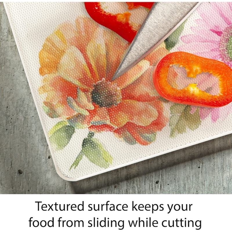 Butterfly Meadow 3mm Heat Tolerant Tempered Glass Cutting Board 10” x 8” Manufactured in the USA Dishwasher Safe