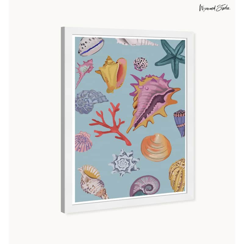 Wynwood Studio Under Sea Collection Framed Tropical Chinoiserie Art Prints