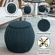 preview thumbnail 7 of 8, Convenience Concepts Designs4Comfort Vanessa Round Accent Storage Ottoman