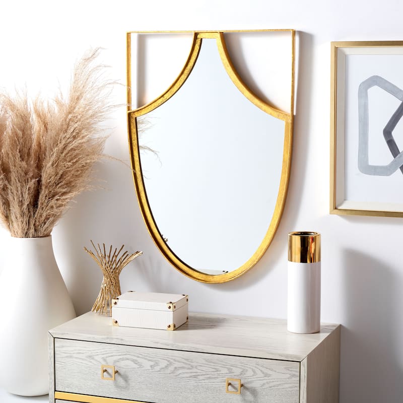 SAFAVIEH Katerina 32-inch Gold Mirror - 21.8" W x 1.8" D x 31.5" H - 22Wx2Dx32H
