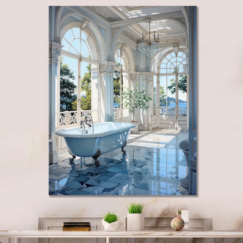 Designart "Bathroom Tranquil Reflections II" Bathroom Wall Art Prints