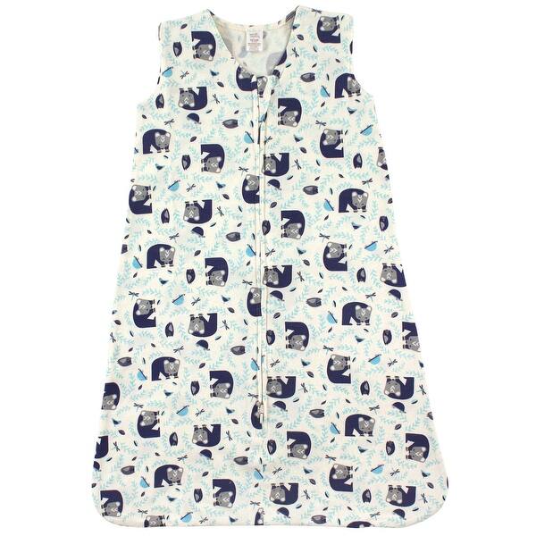 slide 1 of 1, Touched by Nature Baby Boy Organic Cotton Sleeveless Wearable Sleeping Bag, Sack, Blanket, Woodland 12-18 Months - Woodland