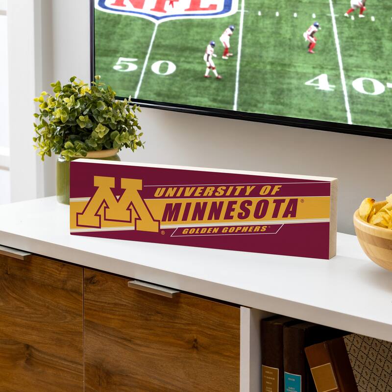 University of Minnesota Wooden Tabletop Mantel Shelf Sign