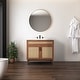 preview thumbnail 5 of 45, Javer Bohemian Rattan Freestanding 2-Shelf Bath Vanity Cabinet Base Only (Sink Basin not Included)