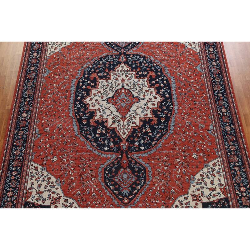 Traditional Sarouk Farahan Turkish Oriental Wool Area Rug Hand-knotted - 9'9" x 13'0"