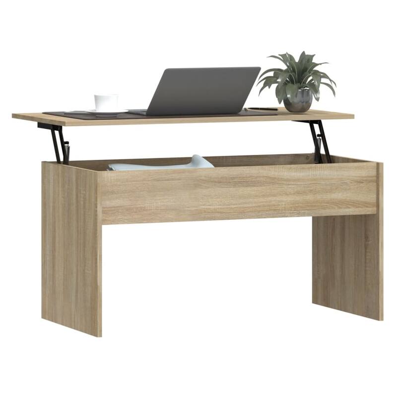 vidaXL Coffee Table Lift Top End Table Accent Side Sofa Table Engineered Wood - 40.2" x 19.9" x 20.7"
